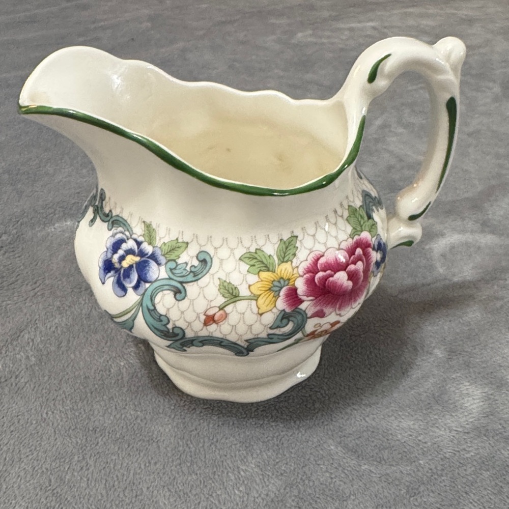 Royal‎ Doulton Floradora Green Creamer T. C. 1127 Porcelain Colorful Collection